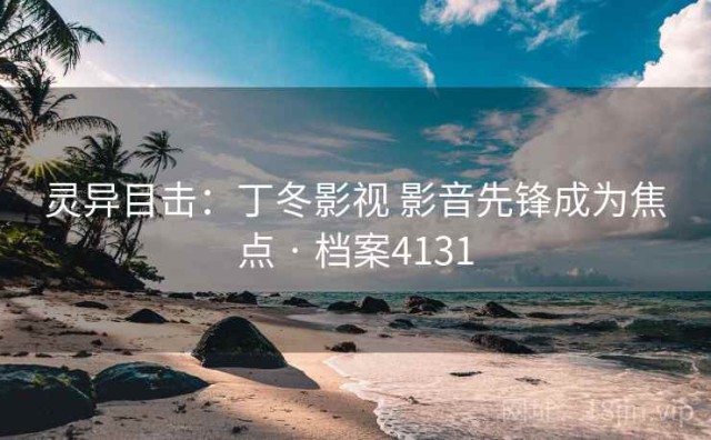 灵异目击：丁冬影视 影音先锋成为焦点 · 档案4131