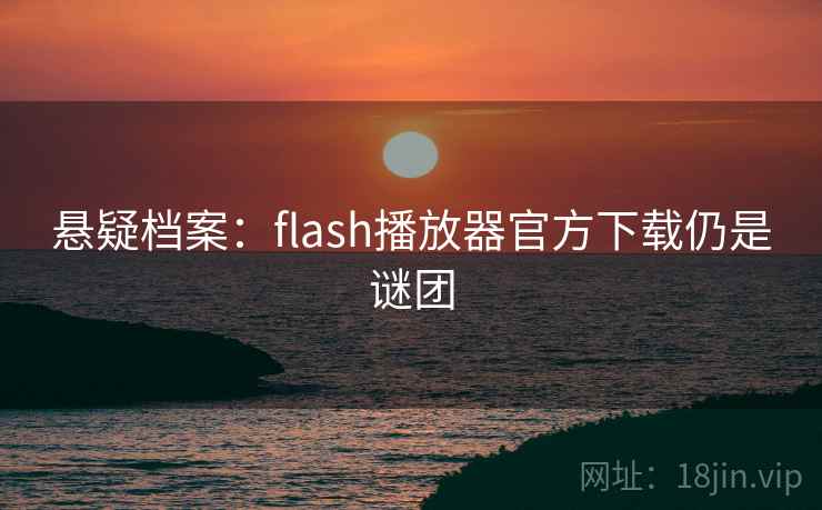 悬疑档案：flash播放器官方下载仍是谜团
